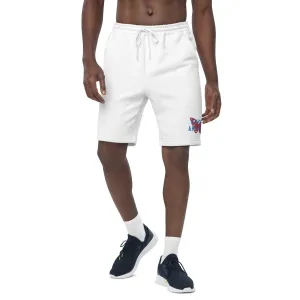 Cotton face fleece shorts-Embroidered Butterfly Imagine