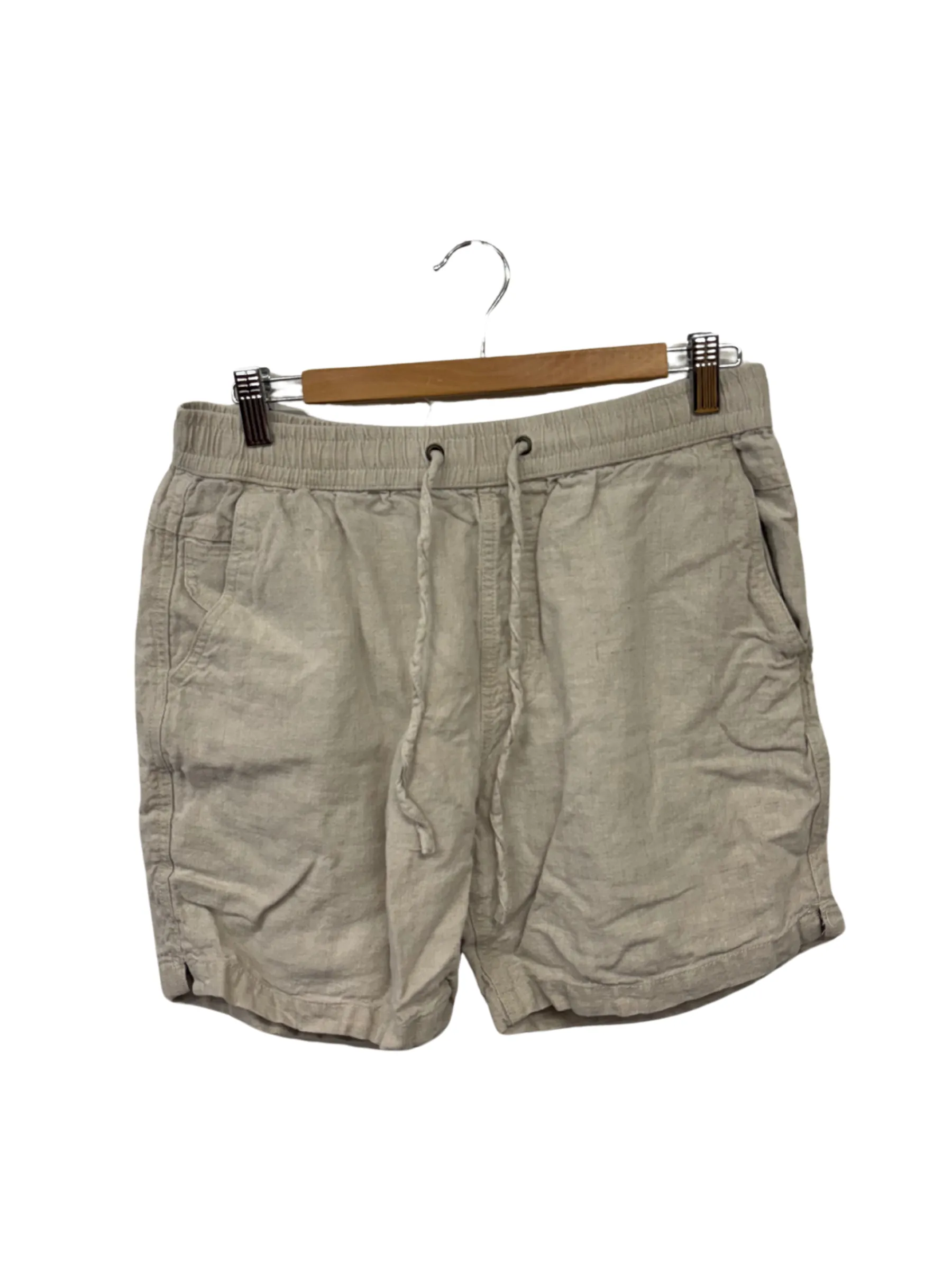 Cream Drawstring Shorts