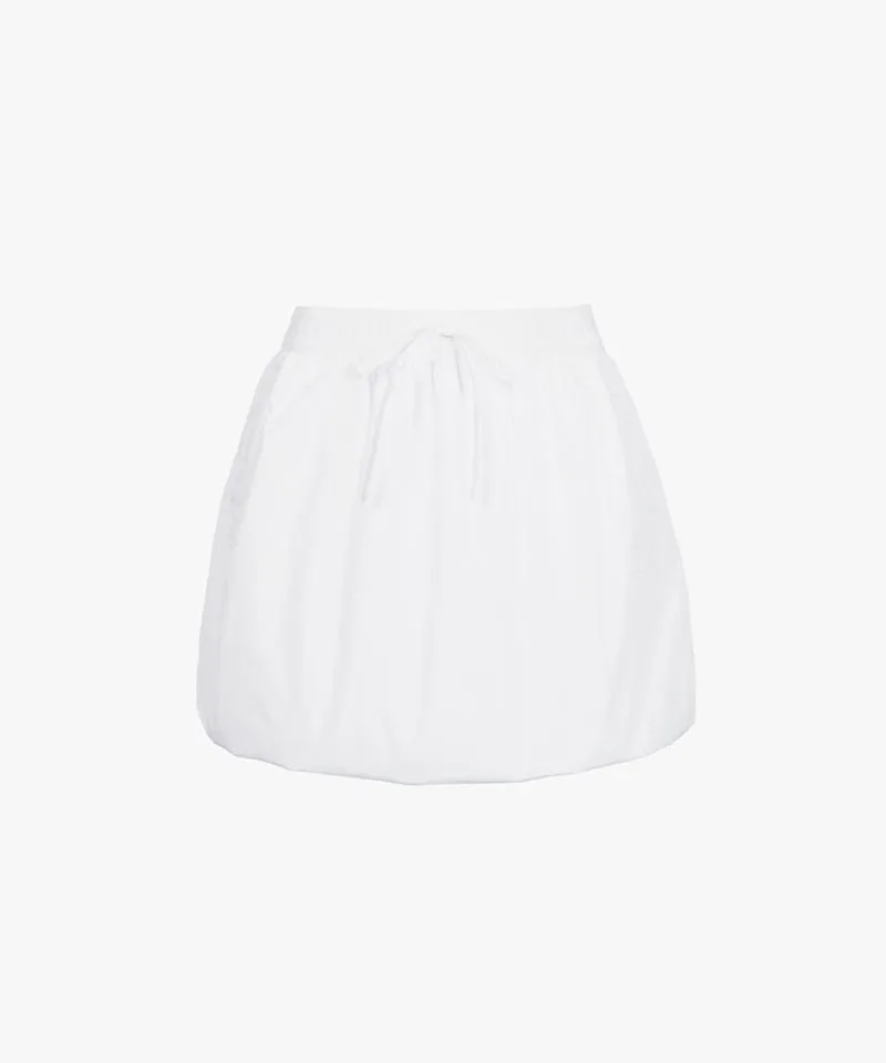 CREVE NINE: String Balloon Skirt - White