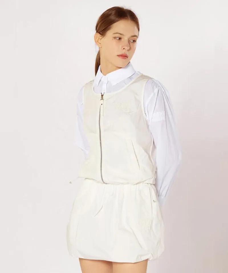 CREVE NINE: String Balloon Skirt - White