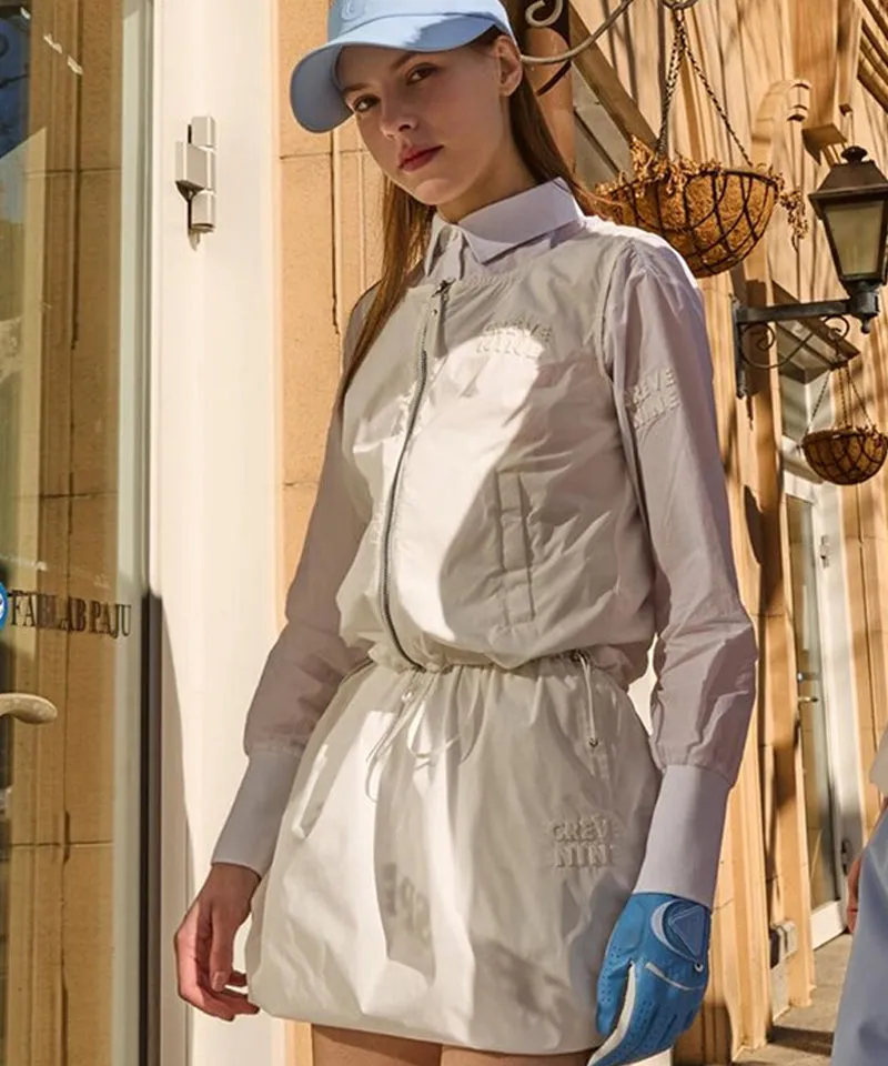 CREVE NINE: String Balloon Skirt - White