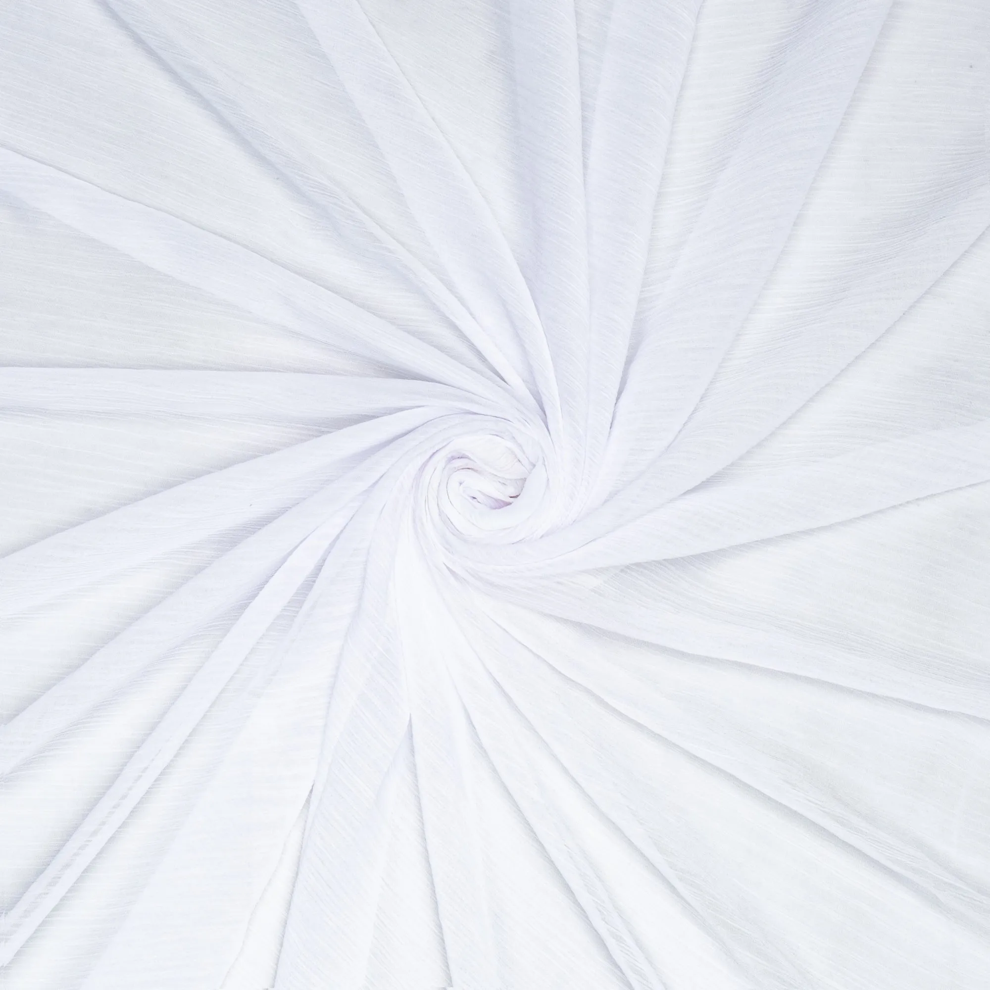Crinkle Chiffon White
