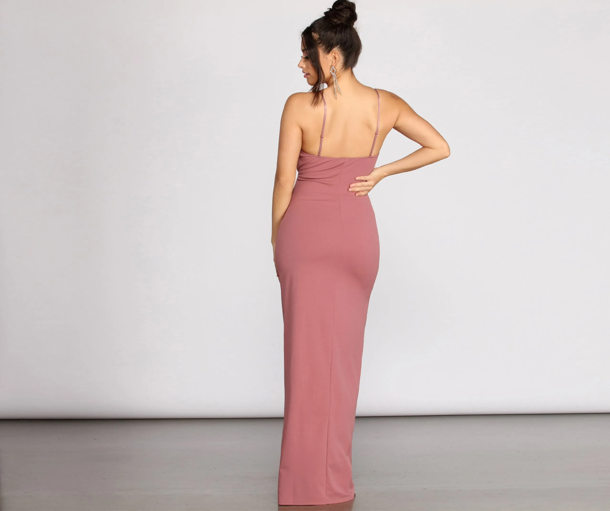 Daya Crepe Stylish Wrap Skirt Dress