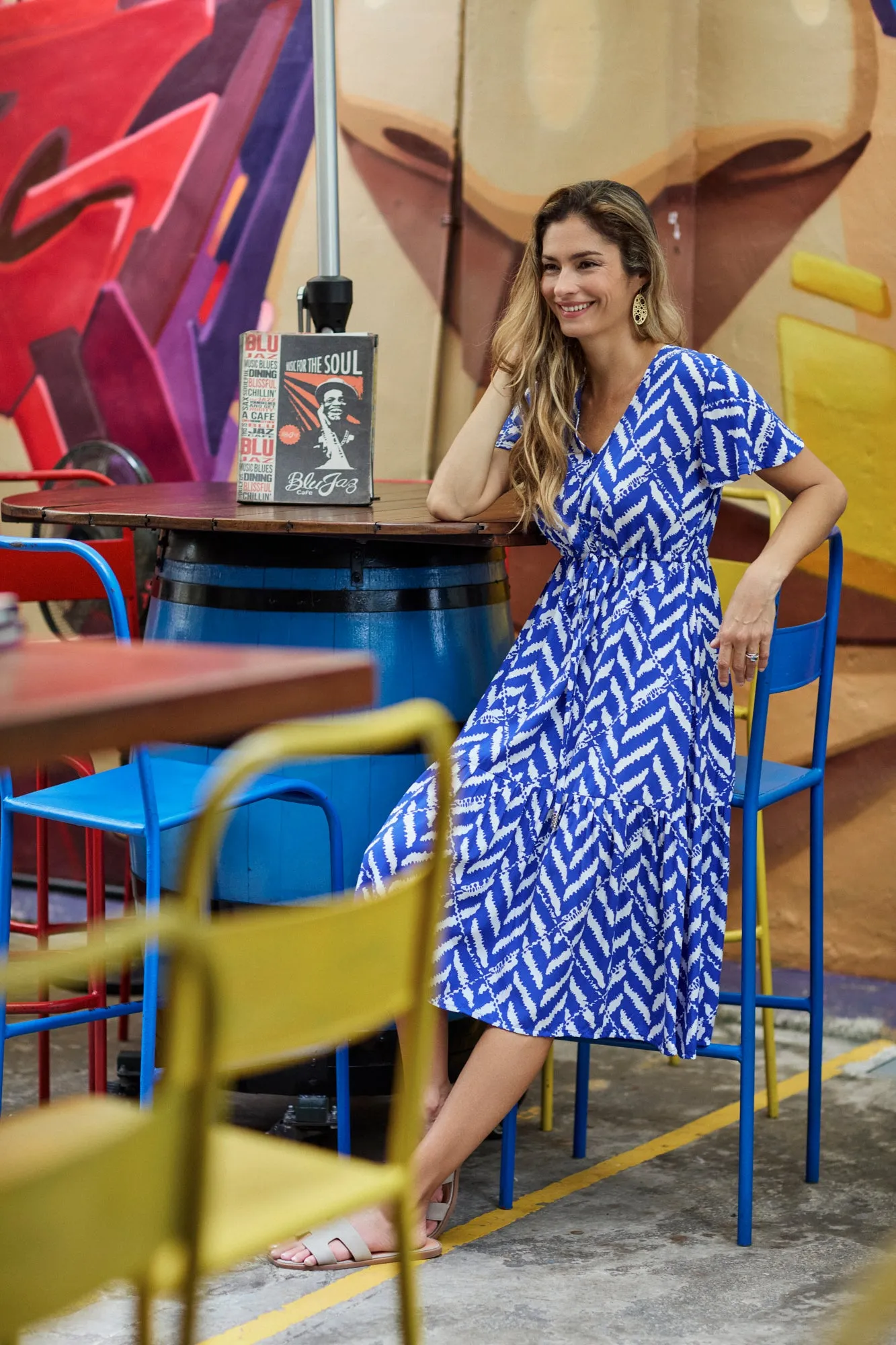 Delta Dress - Getty Blue