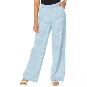 DG2 by Diane Gilman Women's Petite Soft Denim Wide Leg Pants