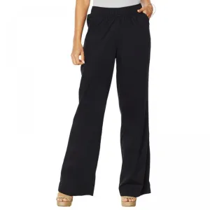 DG2 by Diane Gilman Women's Plus Size SoftCell Chambray Wide Leg Pants