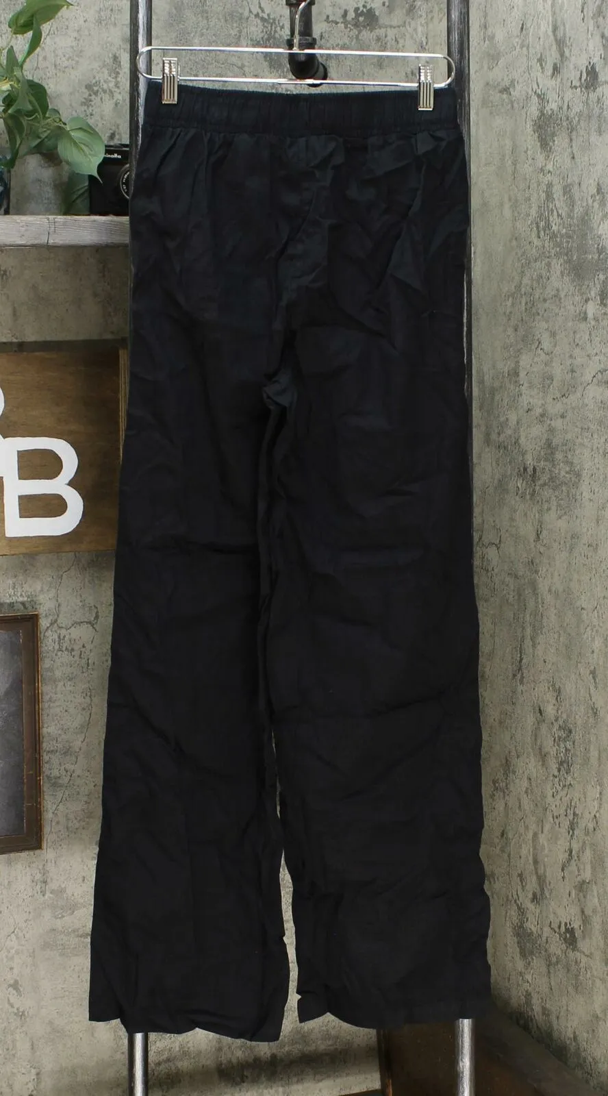 DG2 by Diane Gilman Women's SoftCell Denim Wide Leg Pants Black Small Tall