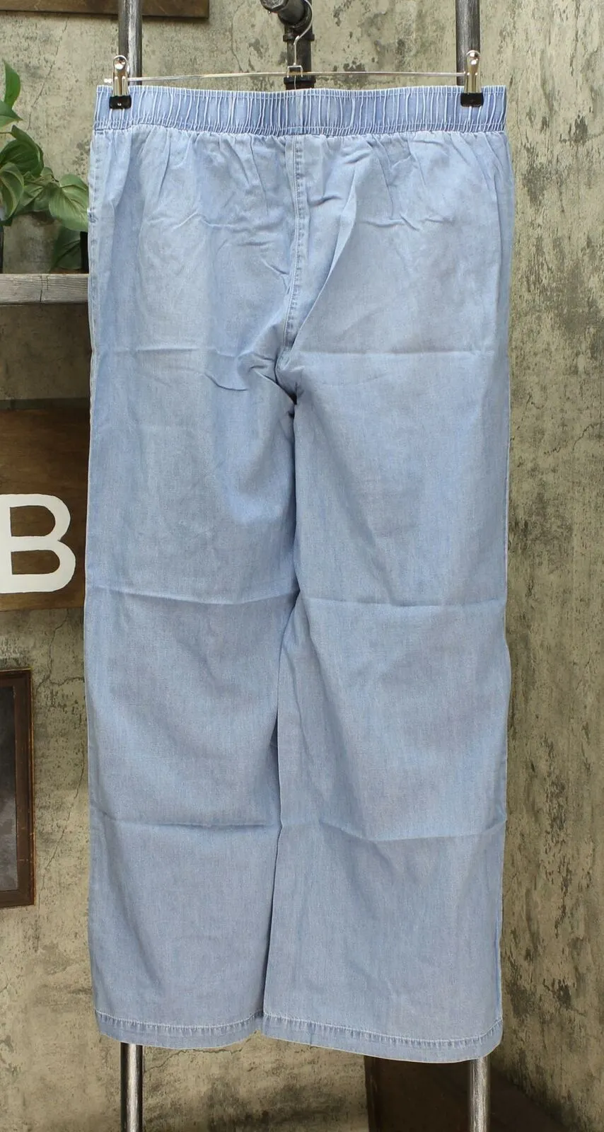 DG2 by Diane Gilman Women's SoftCell Denim Wide Leg Pants
