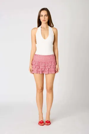 Dorothy Red Gingham Mini Skirt