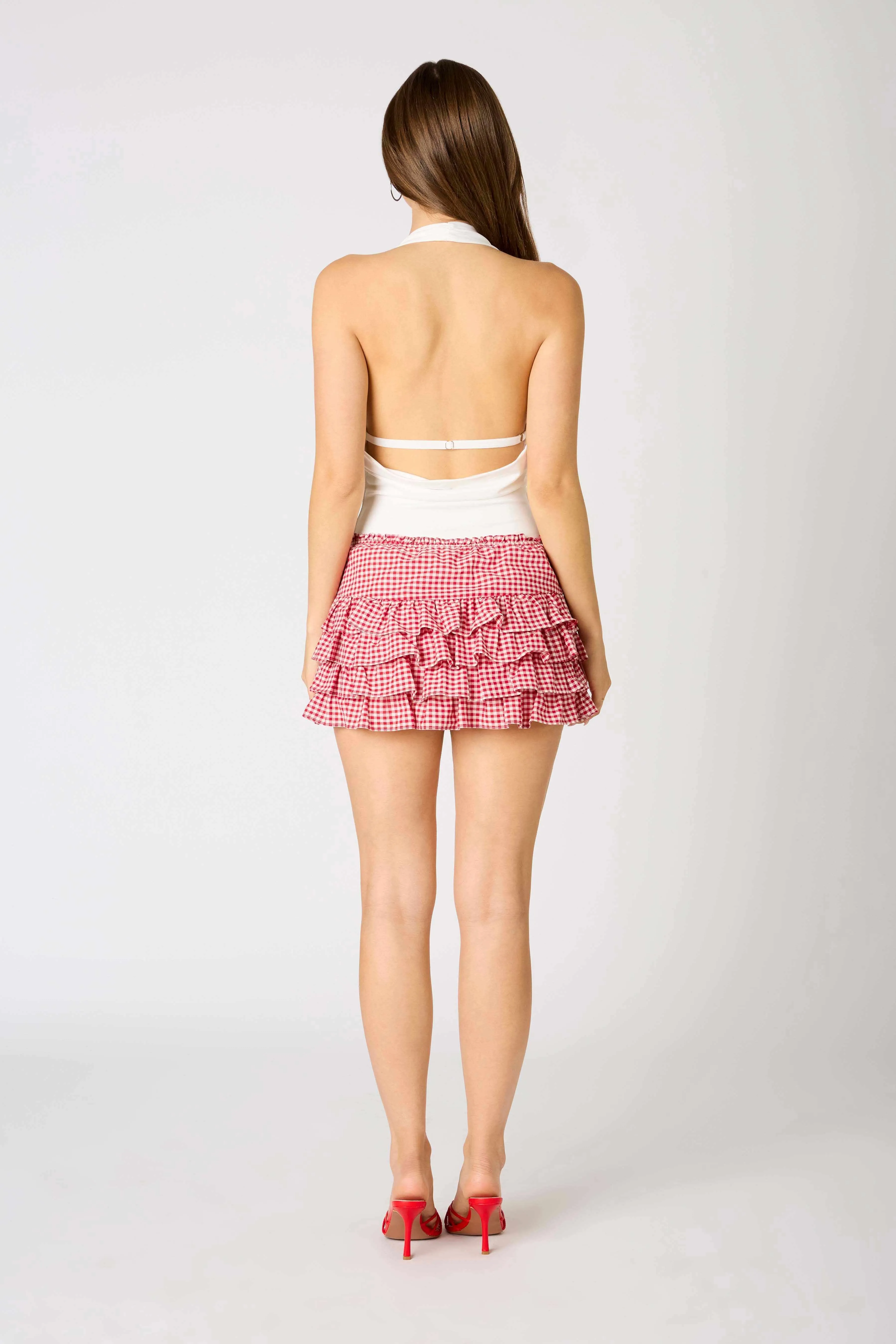 Dorothy Red Gingham Mini Skirt