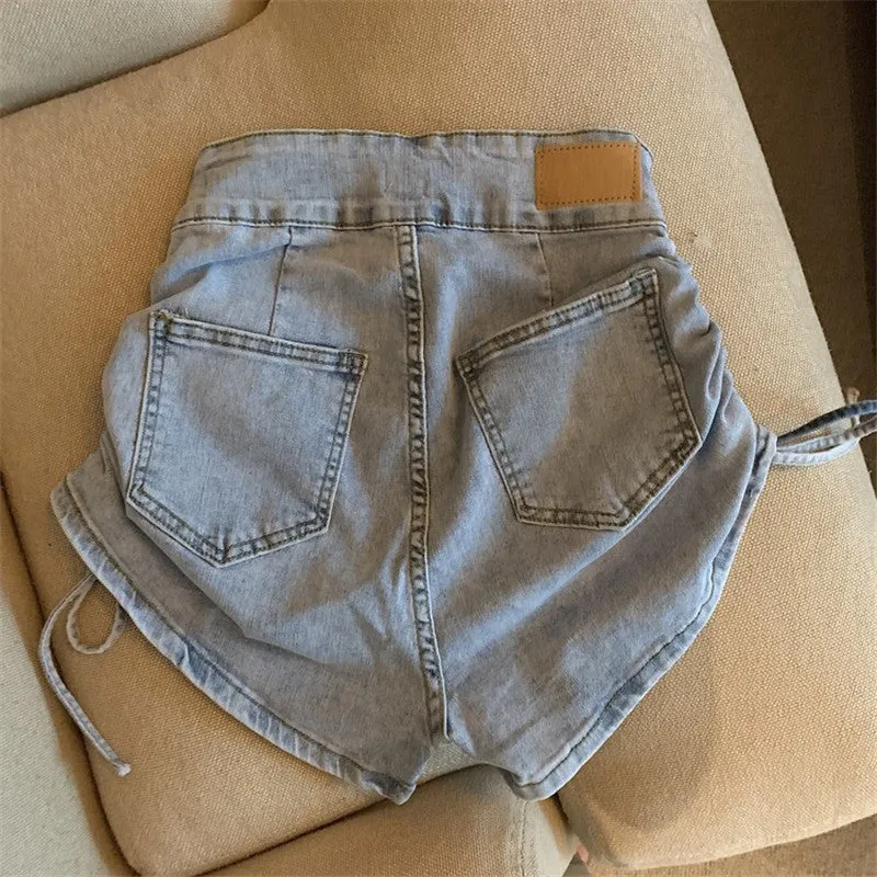 Drawstring Denim Shorts ER5771