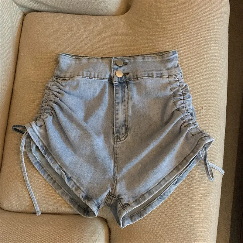 Drawstring Denim Shorts ER5771