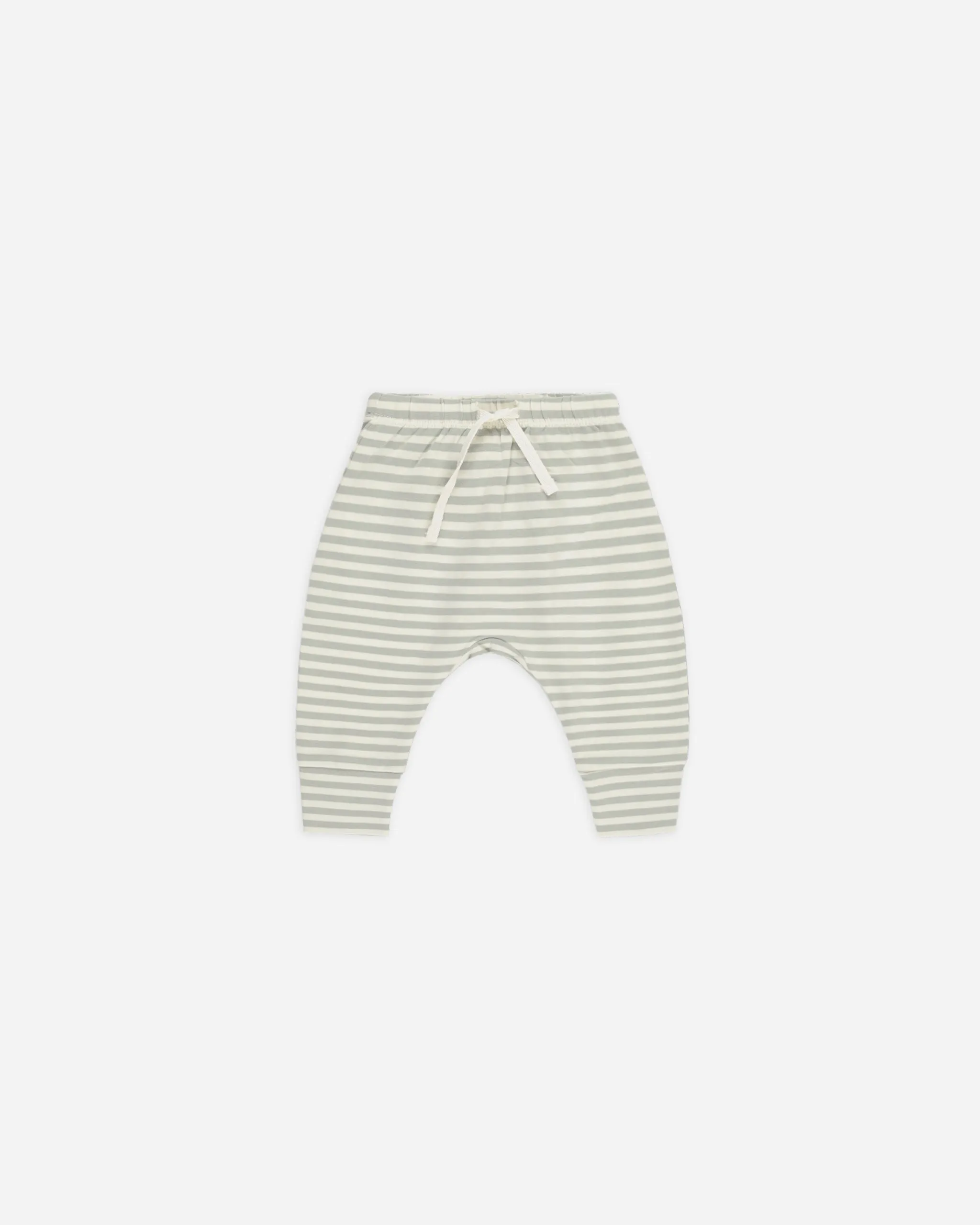 Drawstring Pant || Sage Stripe