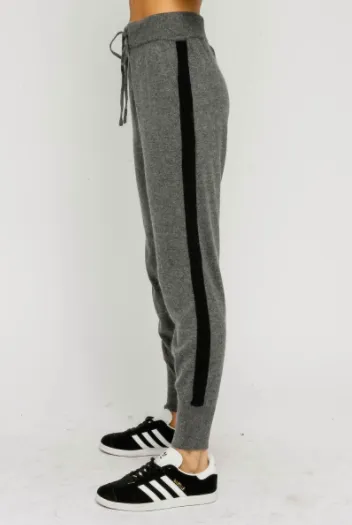 Drawstring Side Stripe Jogger Pants
