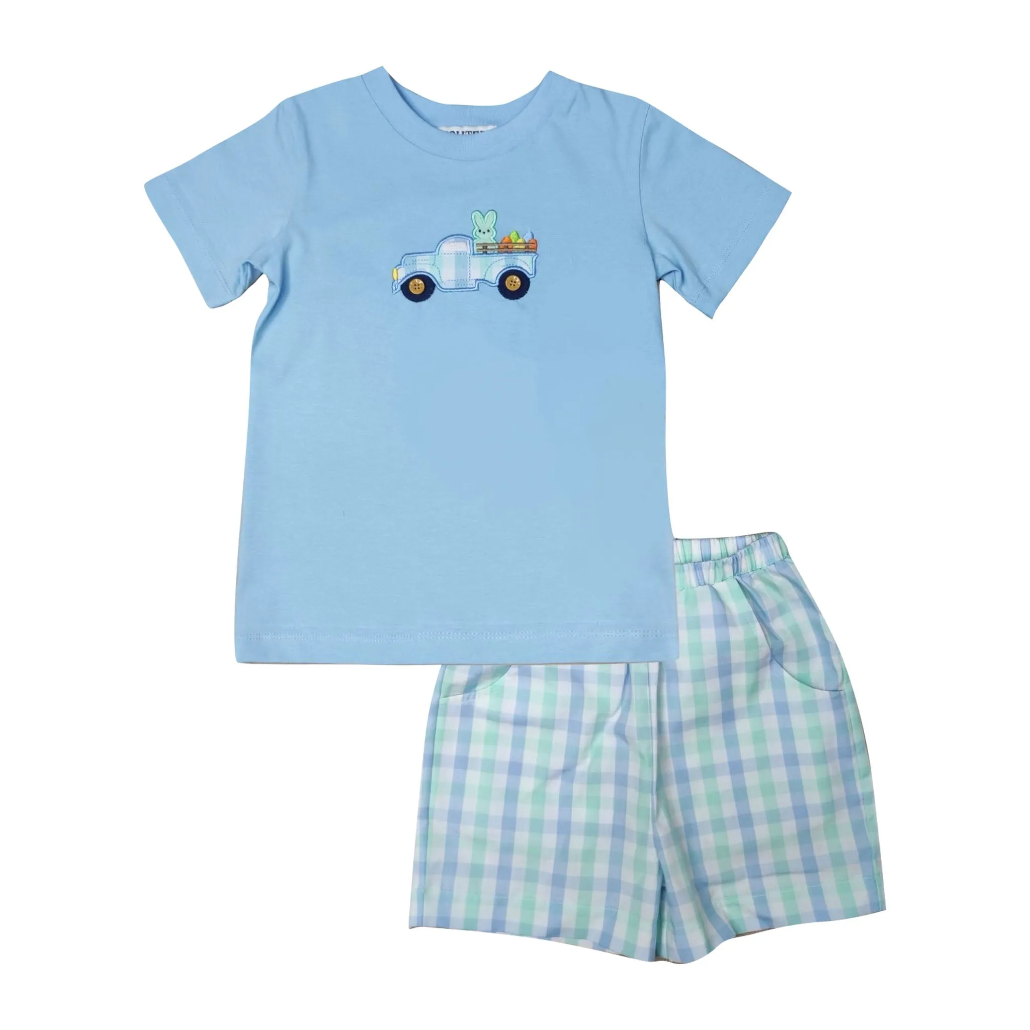 Easter Truck Boy's Shorts Set