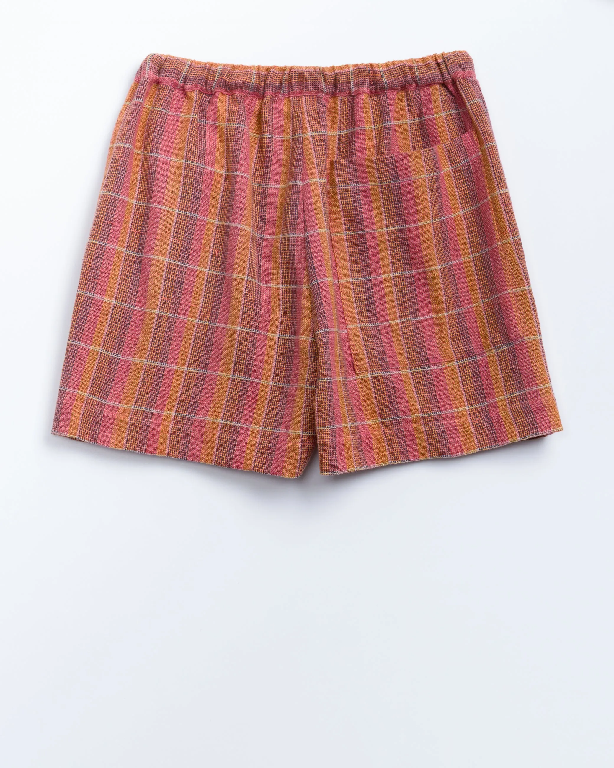 Ekiya Short in Nubby Cotton Sunset Plaid