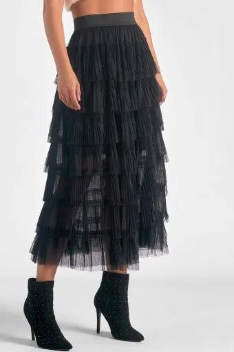ELAN Tuille Midi Skirt