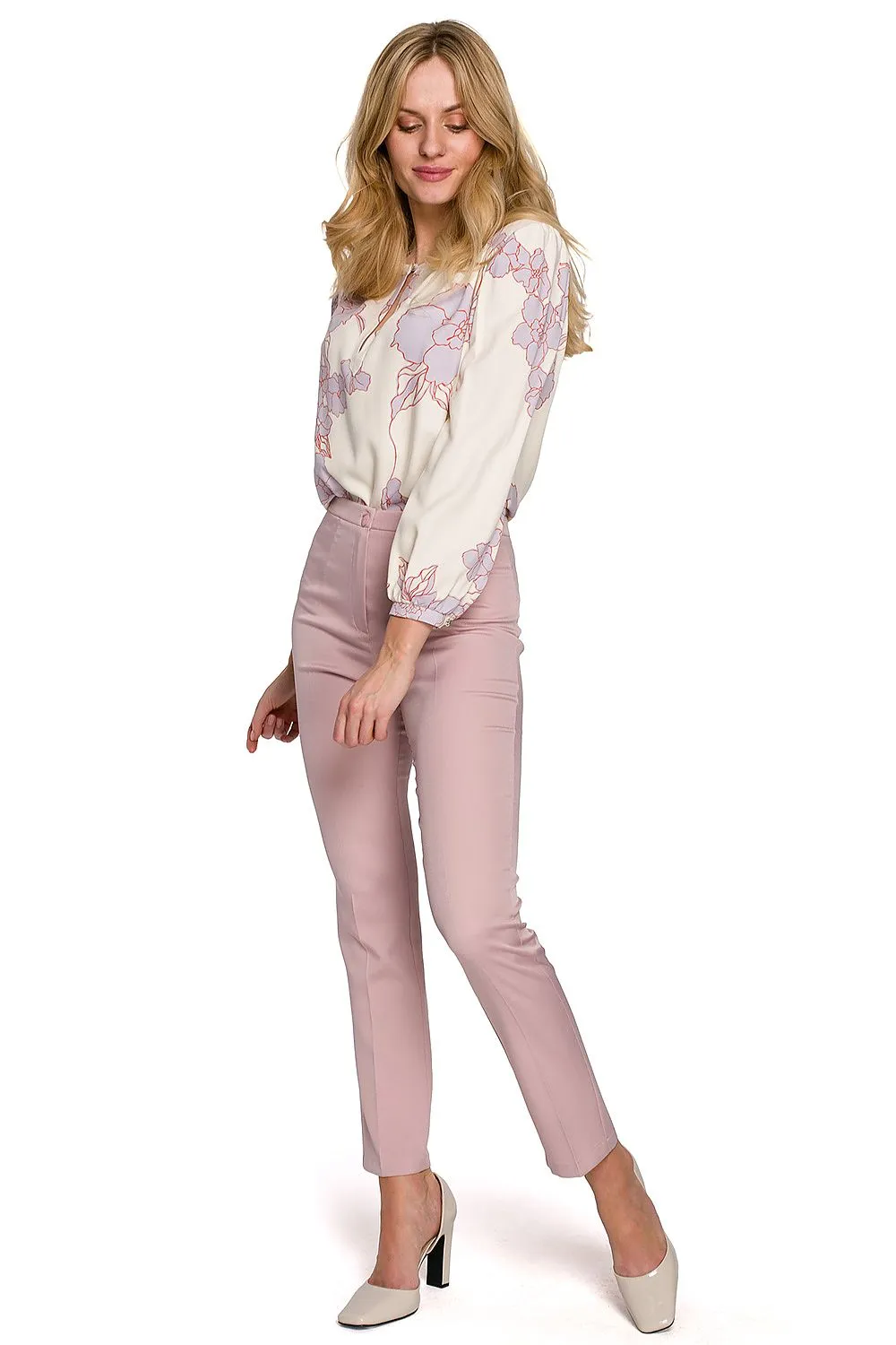 Elegant Pleated Tapered Trousers