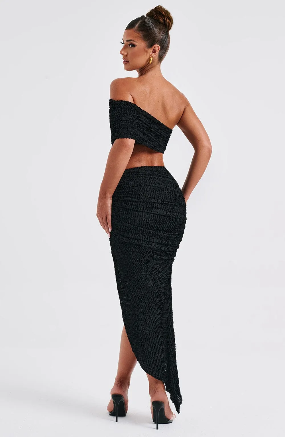 Elsa Midi Skirt - Black