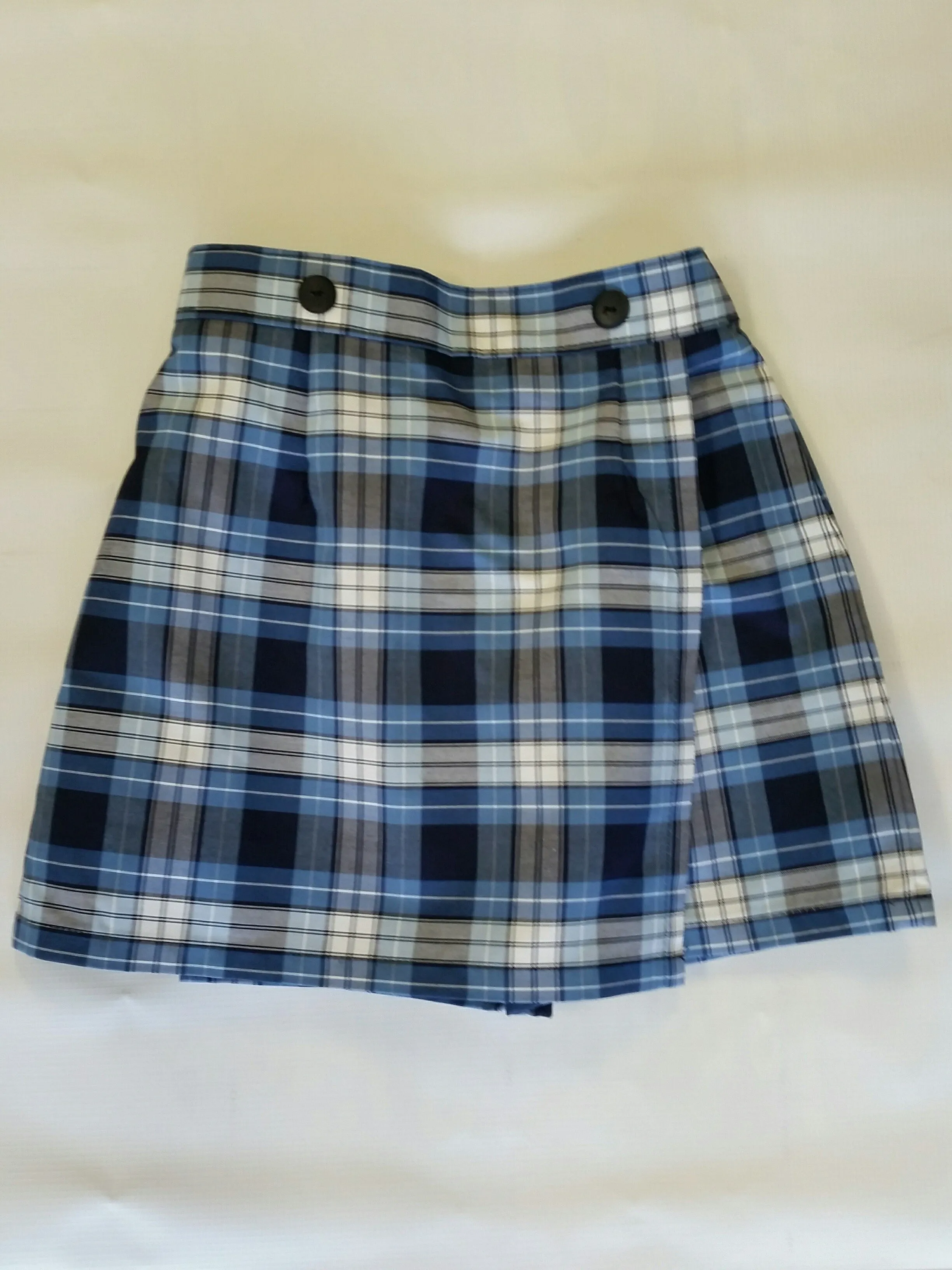 EW Button Front Skort Plaid 76 (discontinuing)