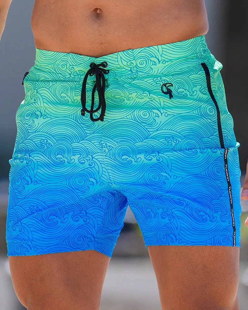 Faded Waves - Blue Lagoon - 5"
