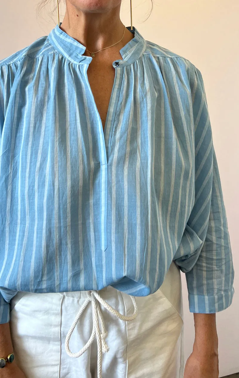 Favorite Chambray button blouse-1 left