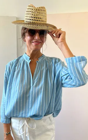 Favorite Chambray button blouse-1 left