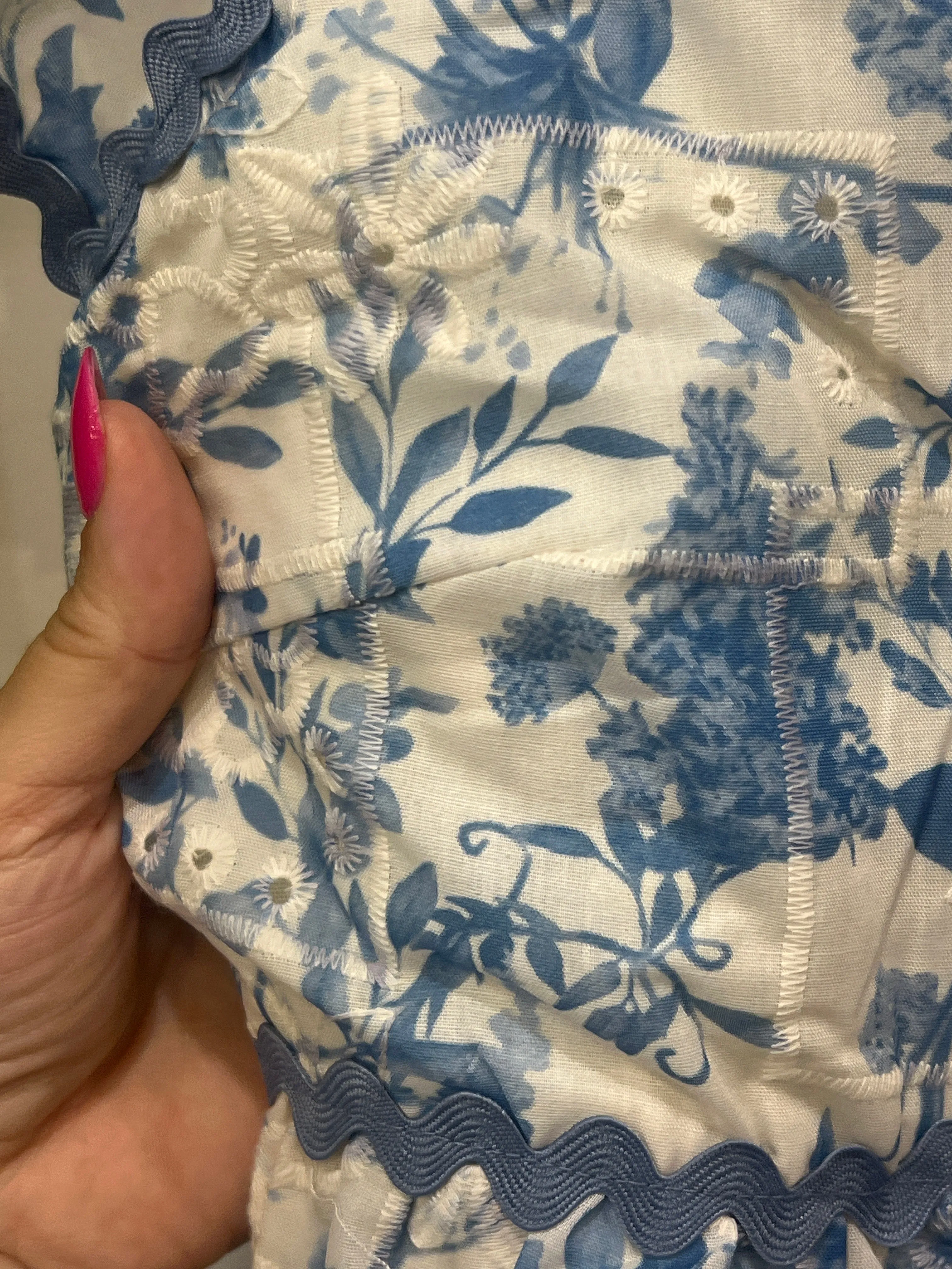 Floral Eyelet Top