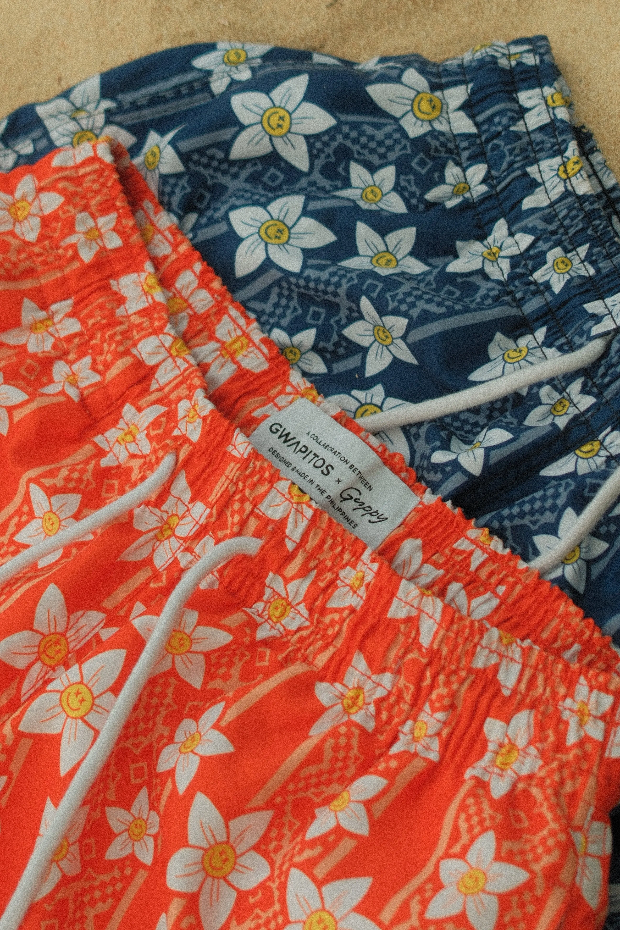 Floral Swim Shorts - Blue