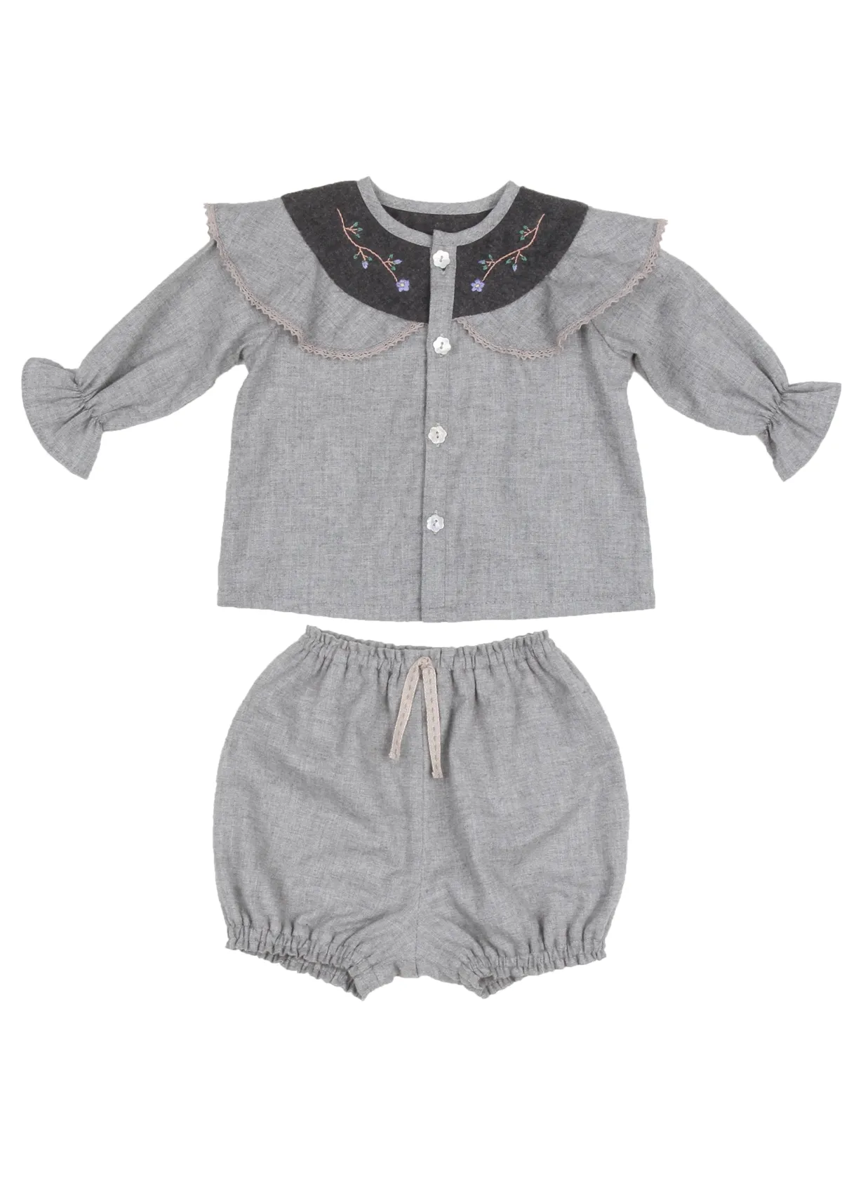 Flowering Vine Top, Charcoal