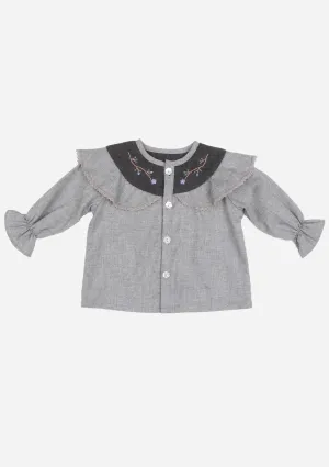 Flowering Vine Top, Charcoal