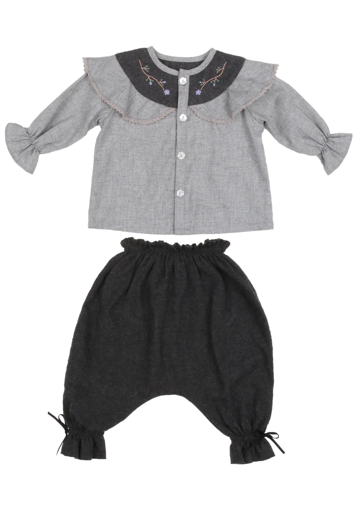 Flowering Vine Top, Charcoal