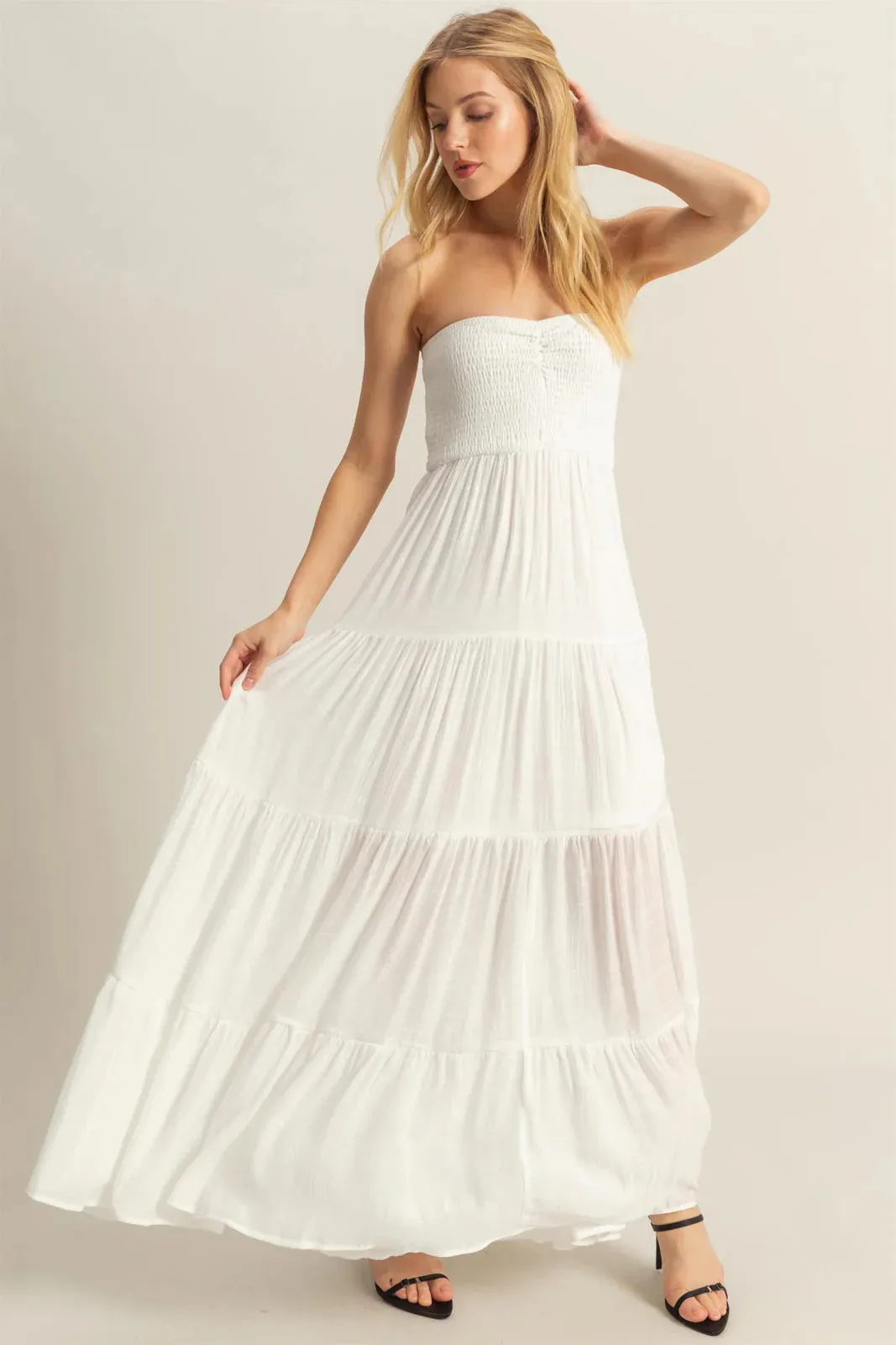 Flowy Strapless Dress