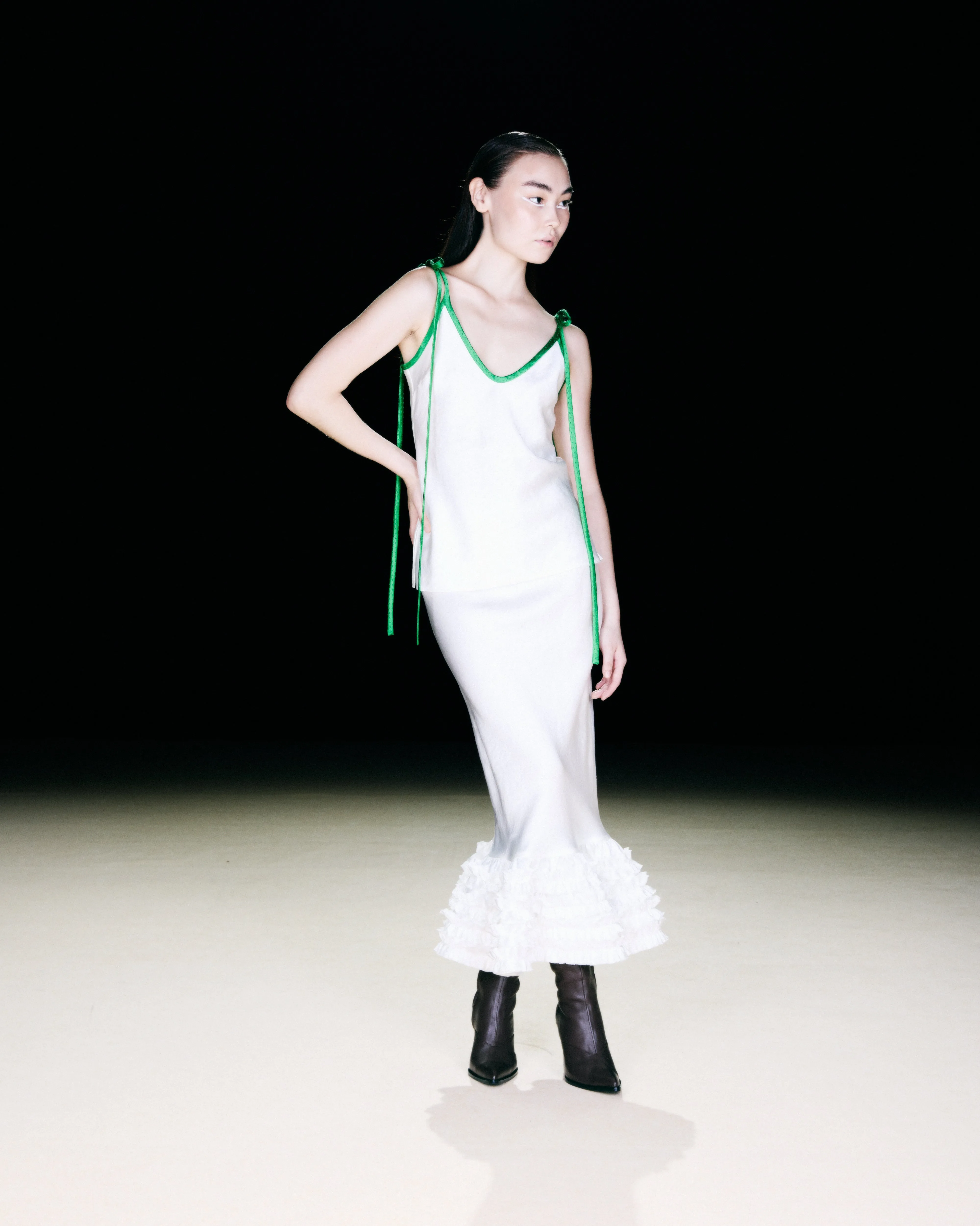 Frill Trumpet Skirt