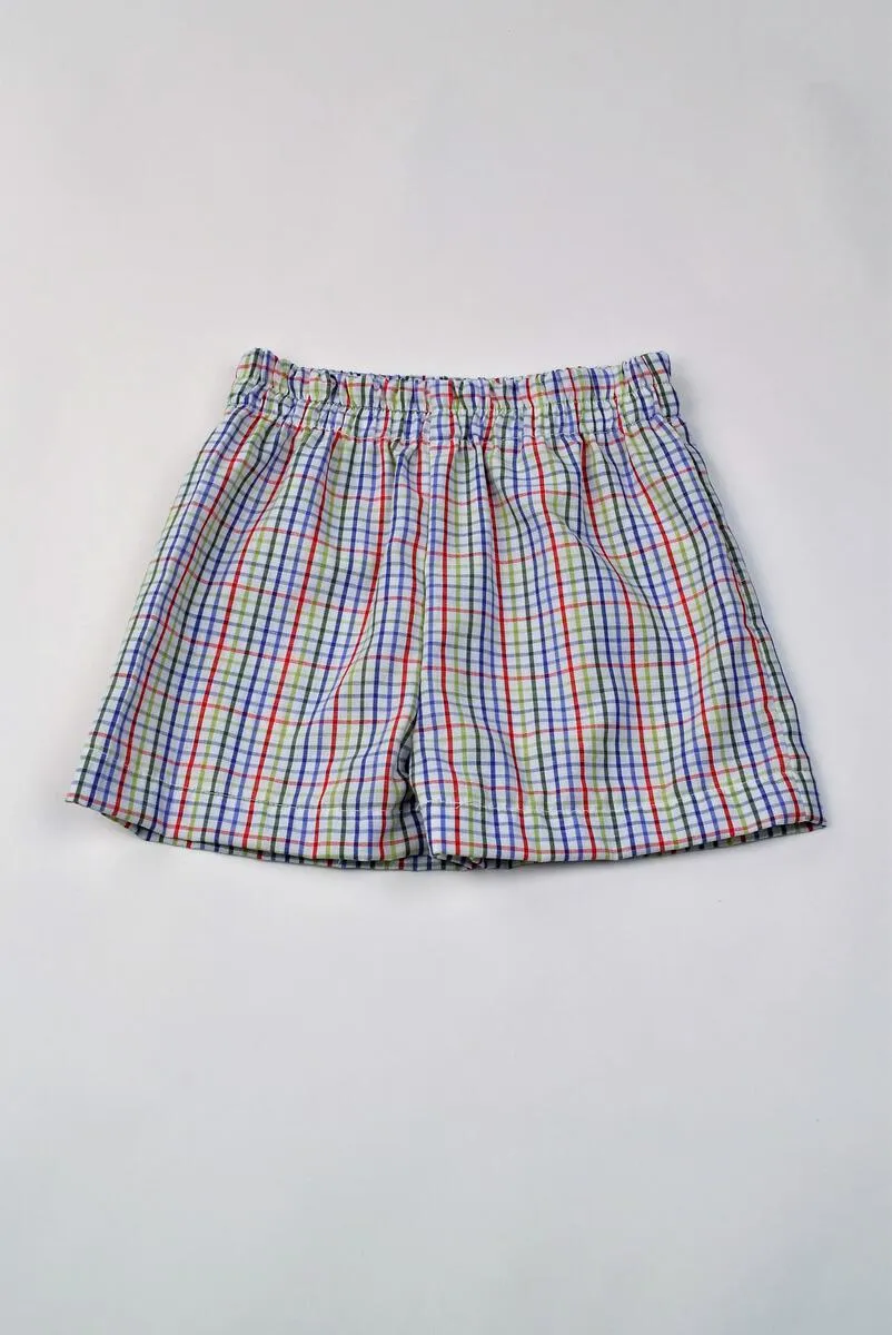 Funtasia Too: Multicolor Plaid Shorts