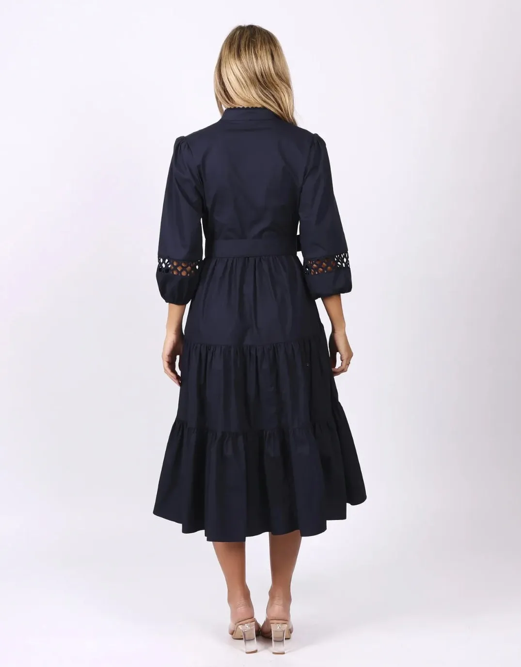 Gabrielle Midi Dress - Navy