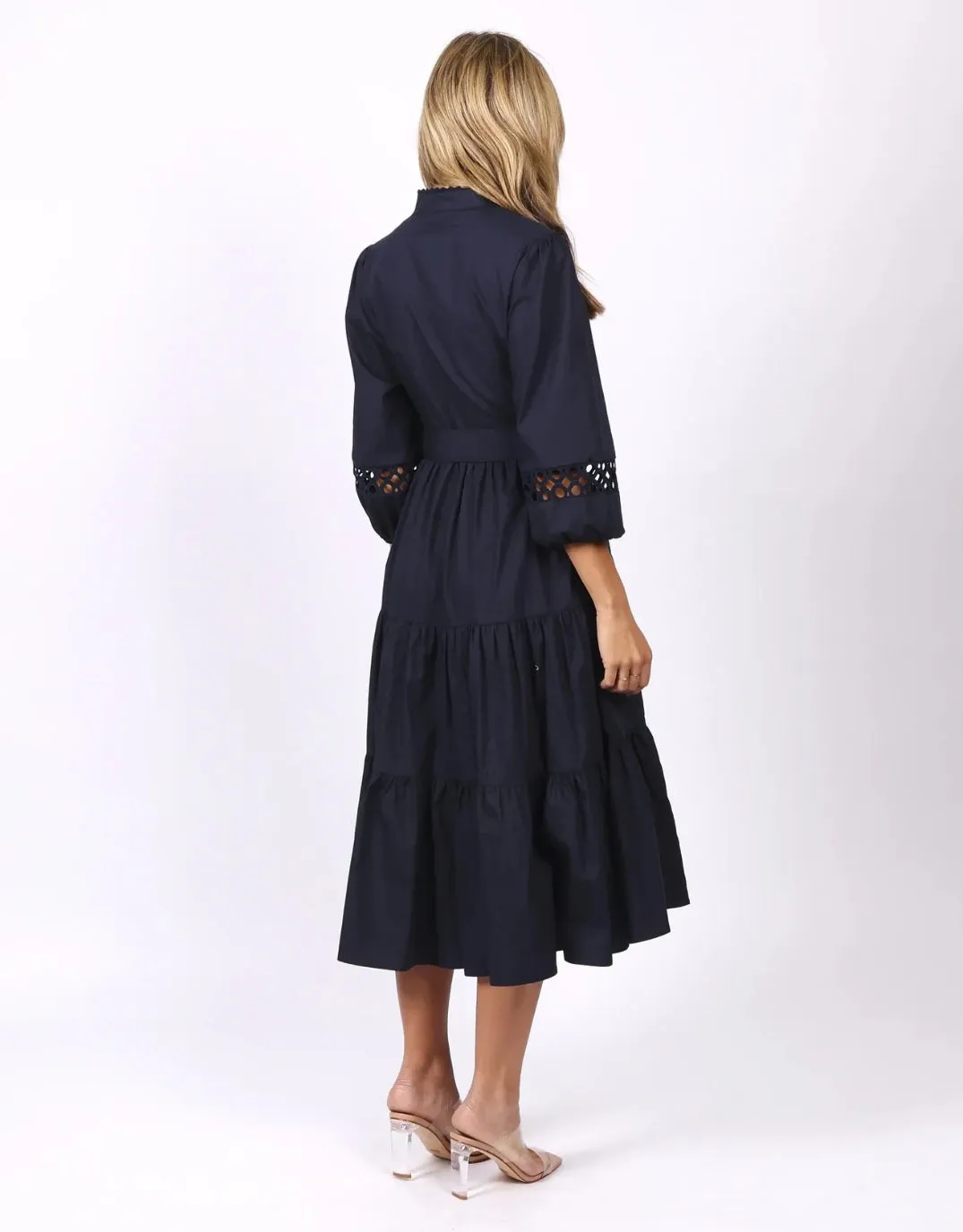 Gabrielle Midi Dress - Navy