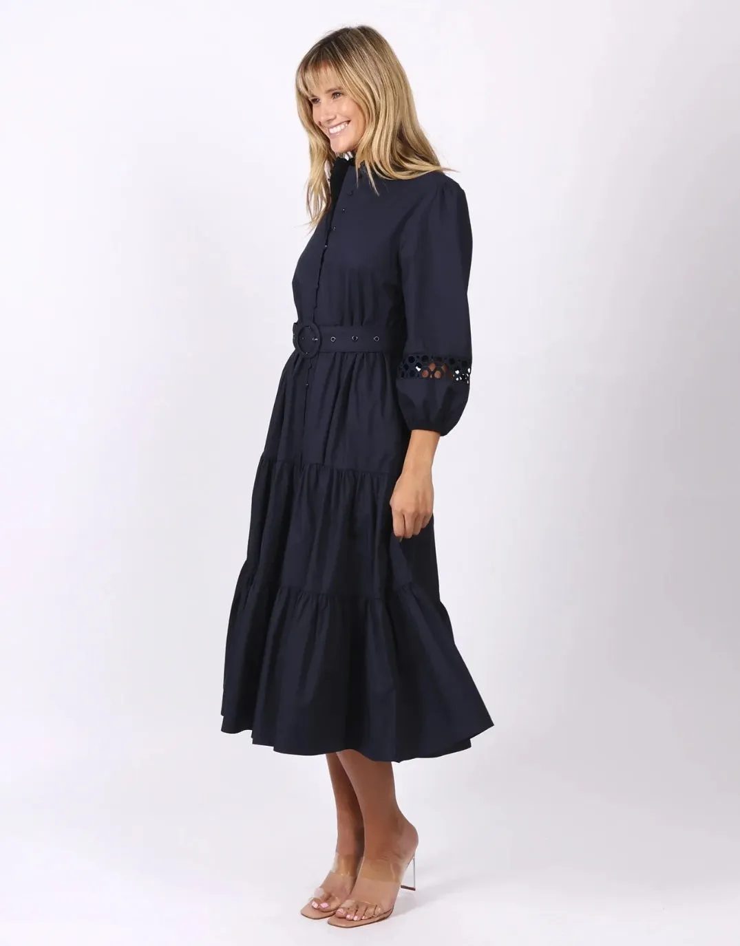 Gabrielle Midi Dress - Navy