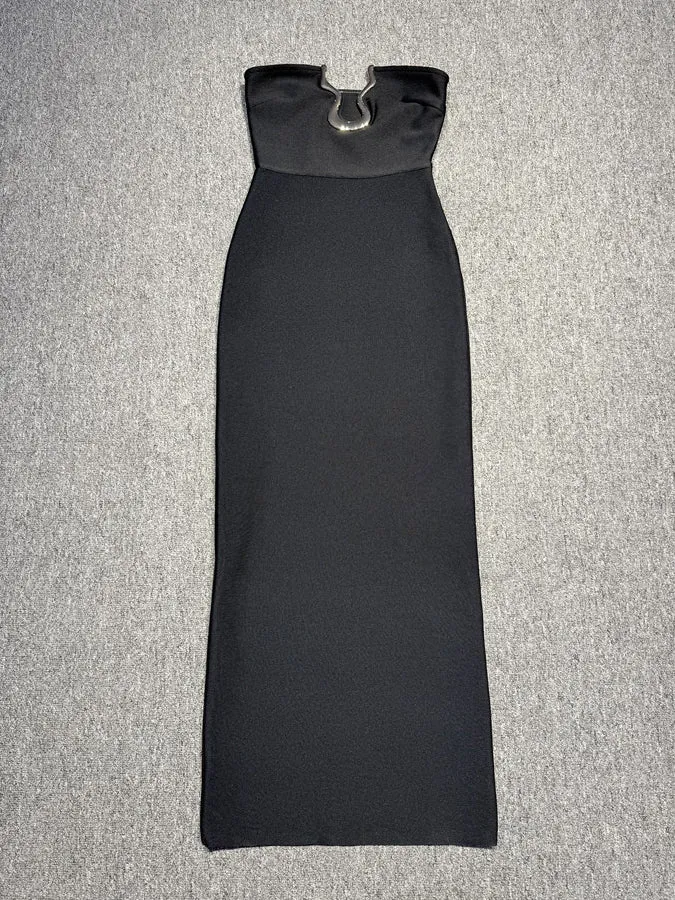 Gaia Strapless Bandage Long Dress
