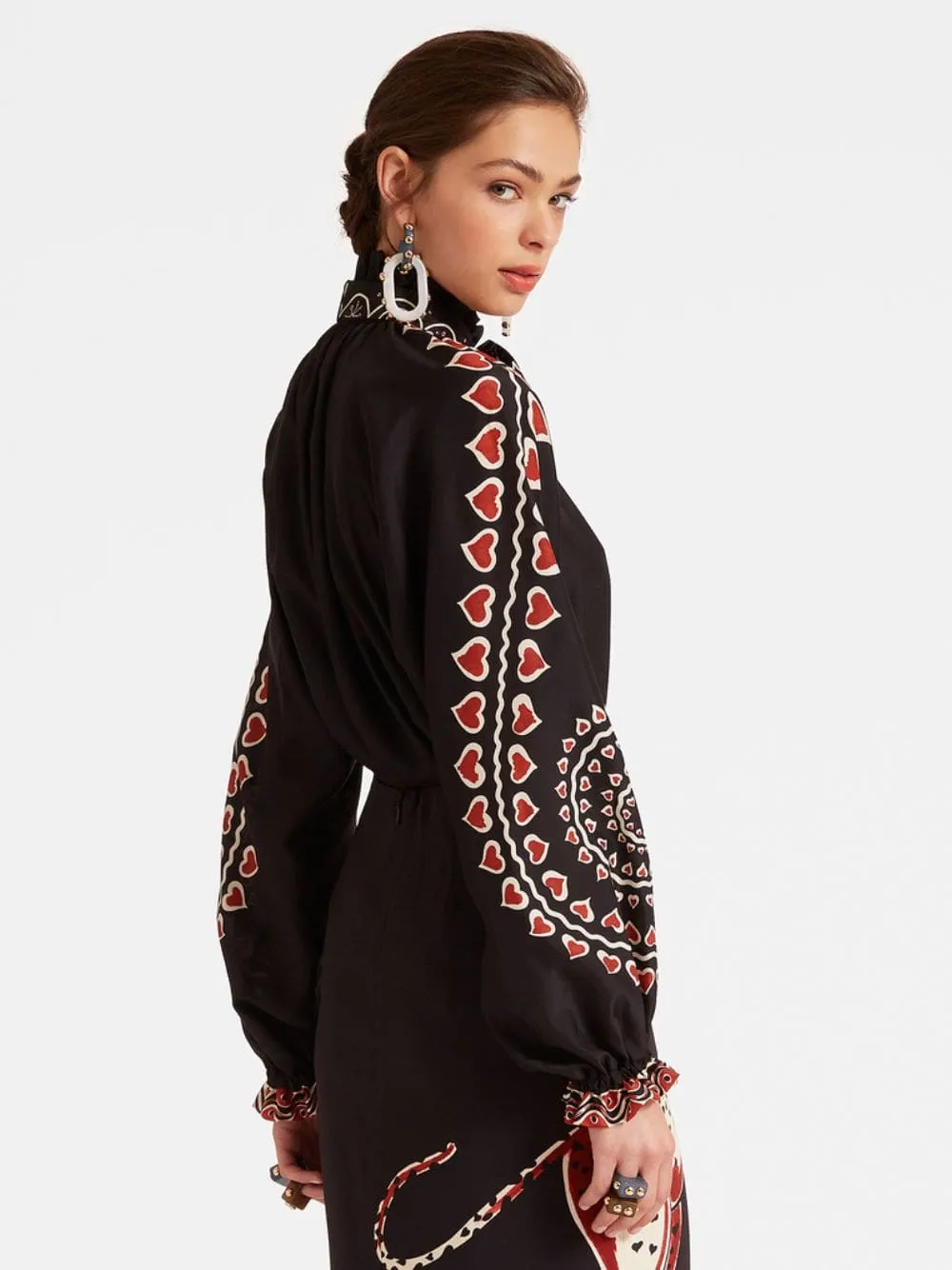 Gattopardo Placée Black Cerere Blouse