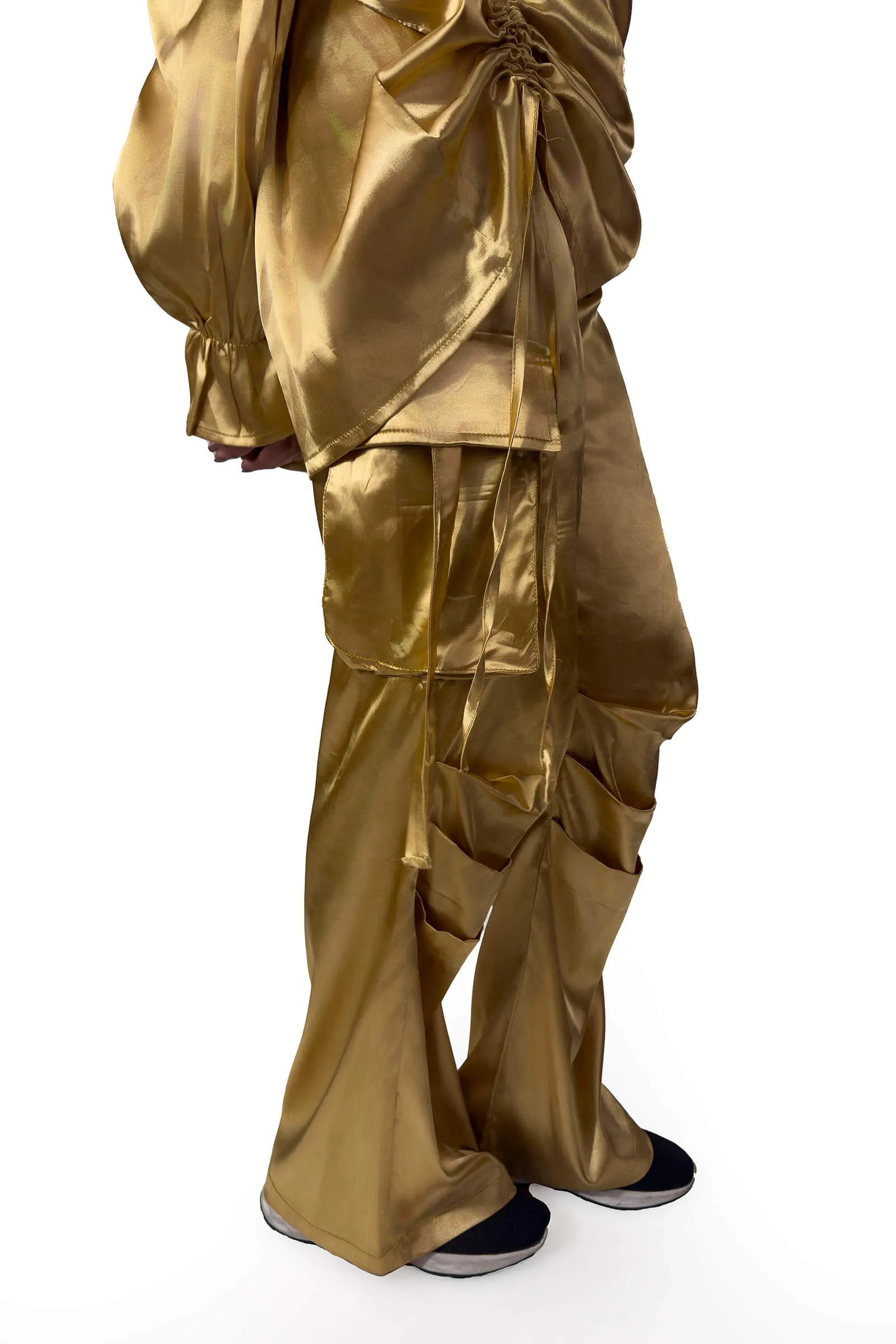 Golden Glimmer Drawstring Set