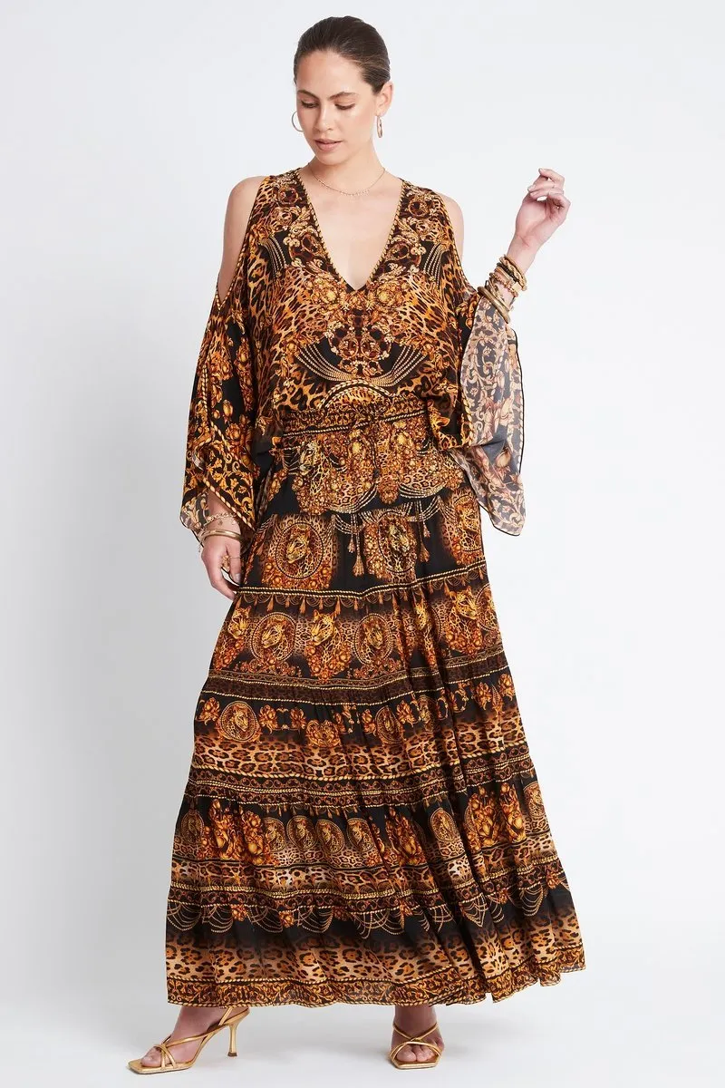 GOLDEN LADY MAXI SKIRT
