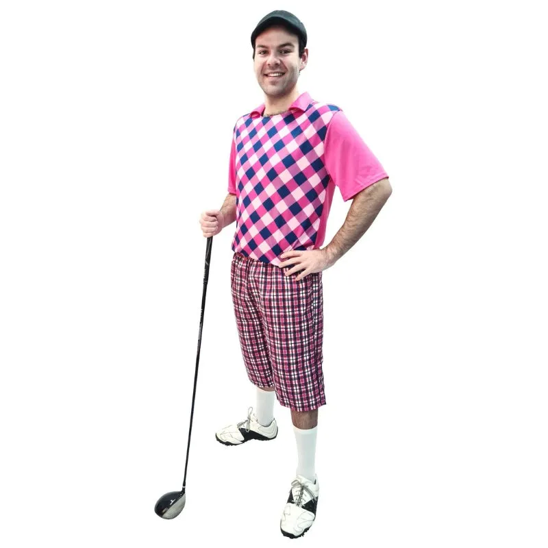 Golf Pro Adult Costume - Pink