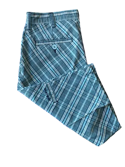 Gotcha Blue Green Plaid Shorts