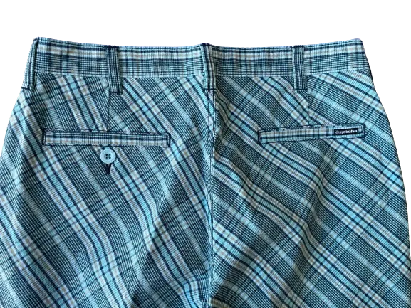 Gotcha Blue Green Plaid Shorts