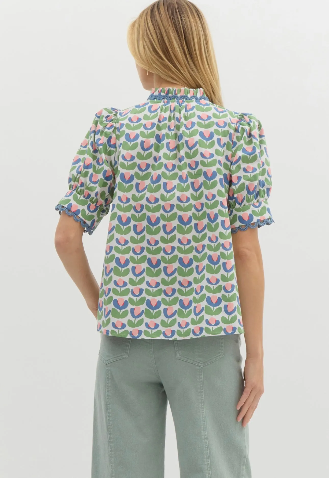 Green Tulip Blouse