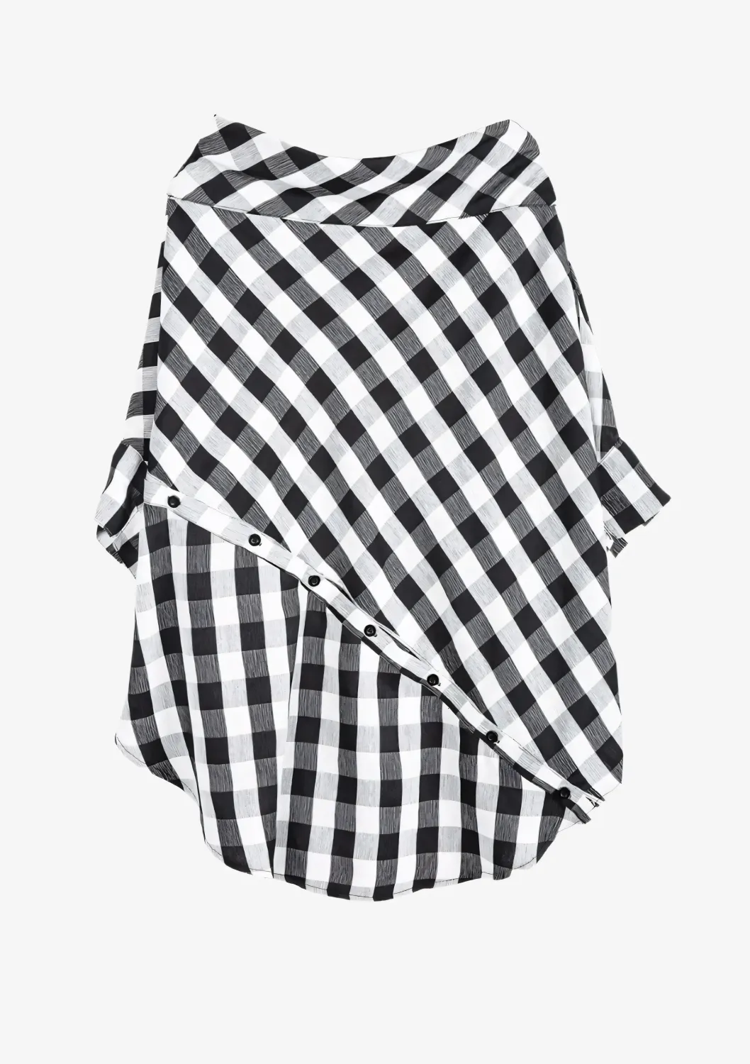 Gridflow Oversized Plaid Top