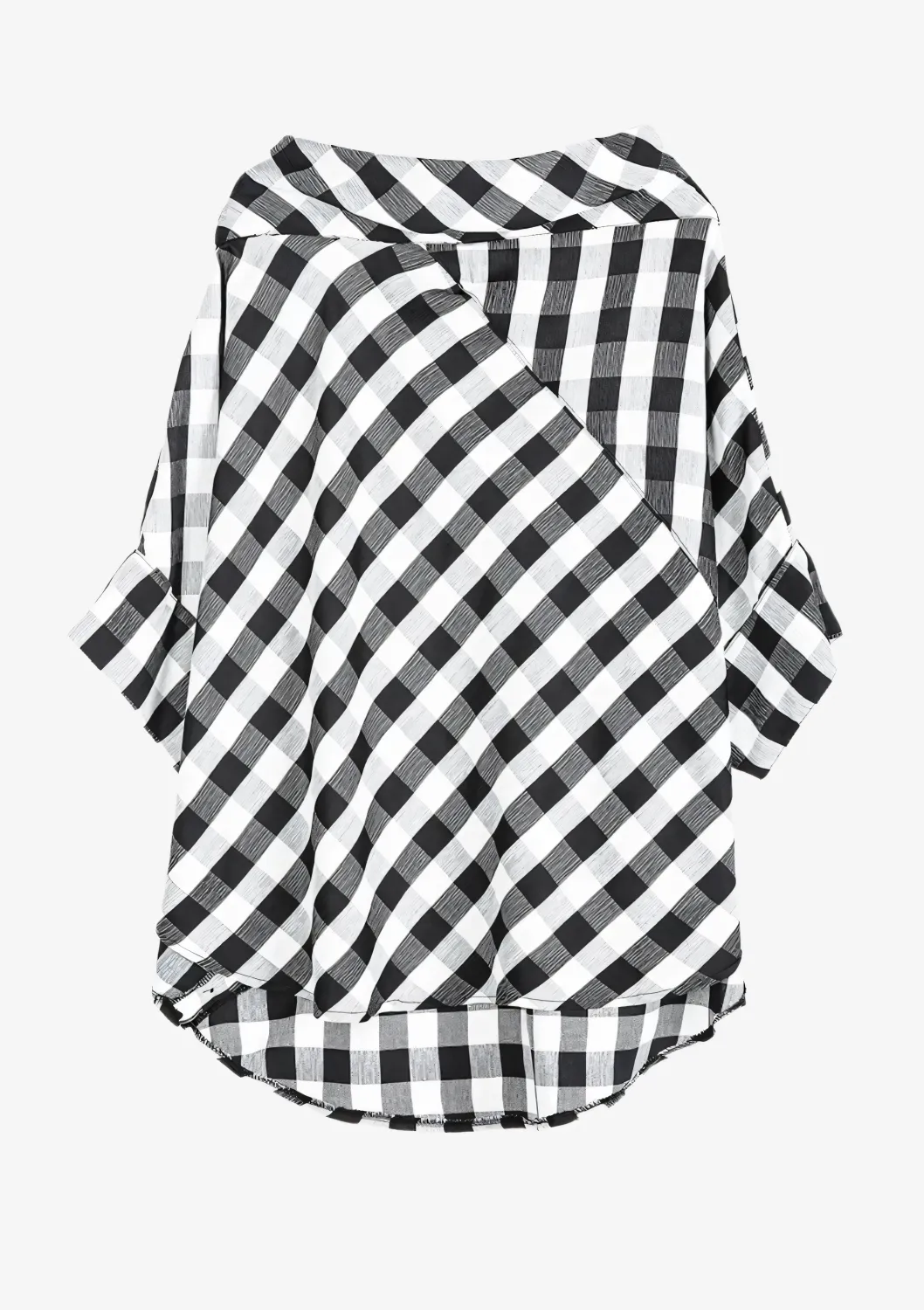 Gridflow Oversized Plaid Top