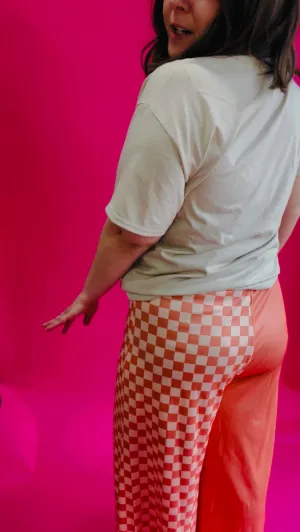 Half/Half Peach Pants