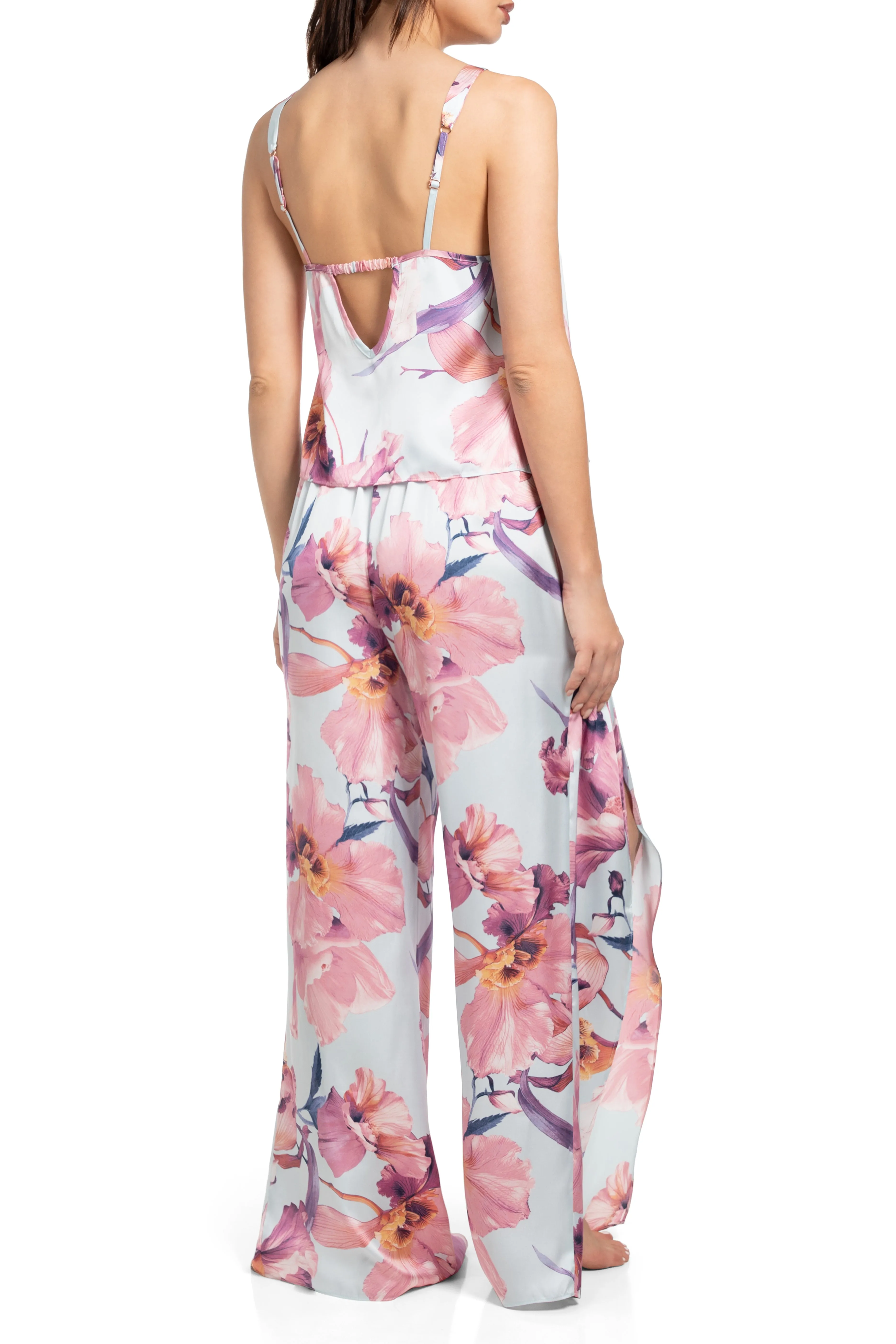Haven Floral Cami Pant Set In Lacy Orchid & Blue - Midnight Bakery
